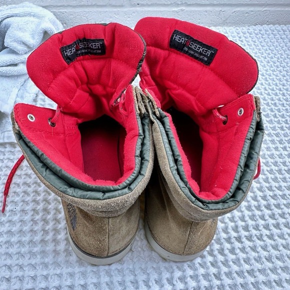 The North Face Brown Chilkat Heatseeker Boots Women’s Leather Suede Sz 9 - Picture 5 of 11